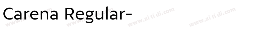 Carena Regular字体转换
